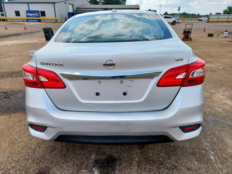 3N1AB7AP0KL615837 - 2019 NISSAN SENTRA S SILVER photo 6