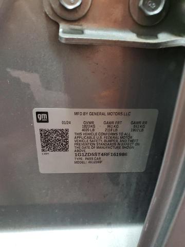 1G1ZD5ST4RF161986 - 2024 CHEVROLET MALIBU LT GRAY photo 13