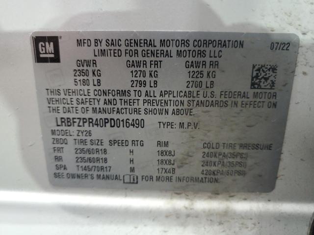 LRBFZPR40PD016490 - 2023 BUICK ENVISION ESSENCE Blanc photo 13