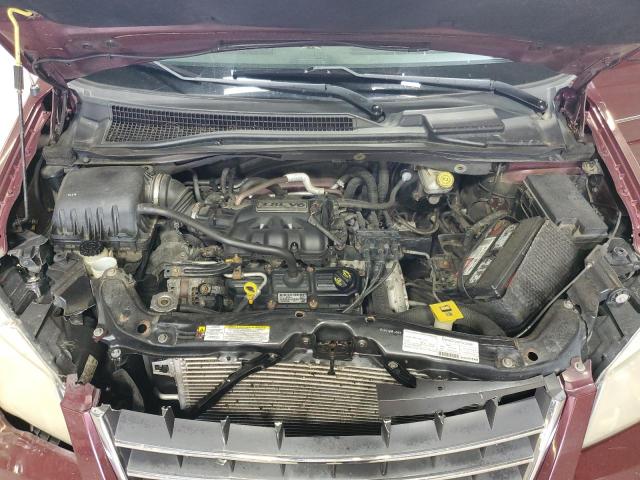 2A8HR54P48R760472 - 2008 CHRYSLER TOWN & COU TOURING Բորդո լուսանկար 12