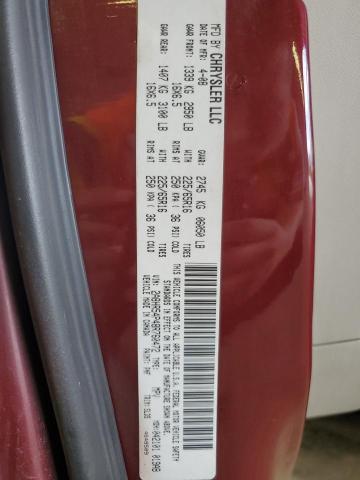 2A8HR54P48R760472 - 2008 CHRYSLER TOWN & COU TOURING Բորդո լուսանկար 13