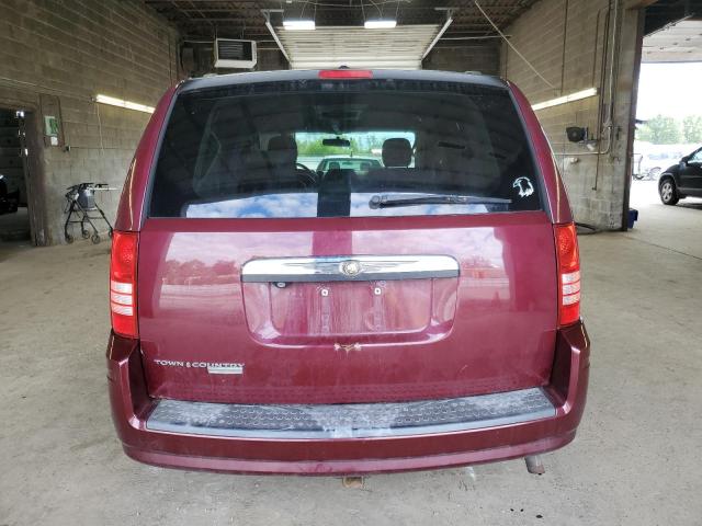 2A8HR54P48R760472 - 2008 CHRYSLER TOWN & COU TOURING Բորդո լուսանկար 6