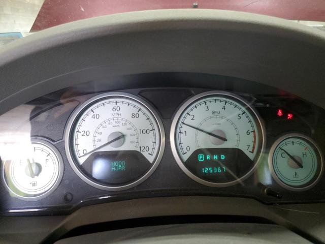 2A8HR54P48R760472 - 2008 CHRYSLER TOWN & COU TOURING Բորդո լուսանկար 9