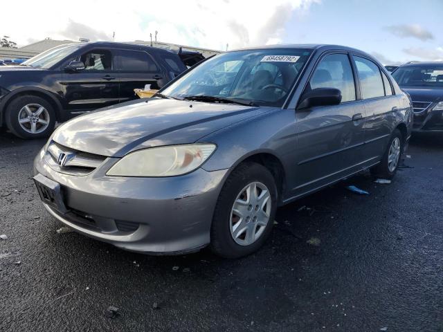 1HGES16305L006637 - 2005 HONDA CIVIC DX VP GRAY photo 1