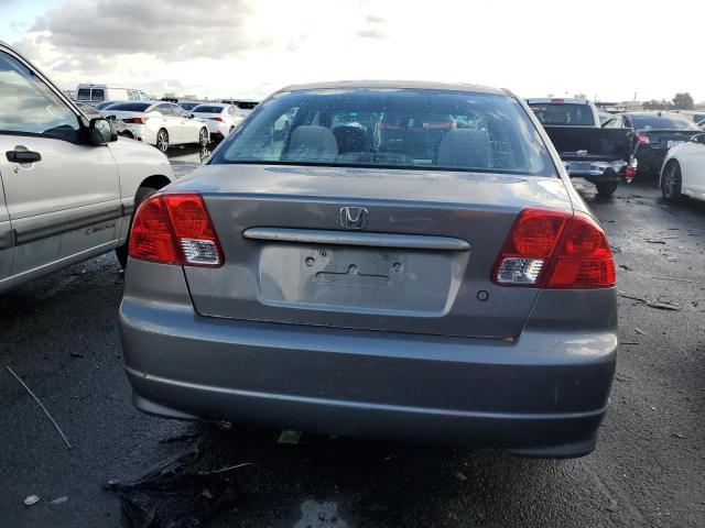 1HGES16305L006637 - 2005 HONDA CIVIC DX VP GRAY photo 6