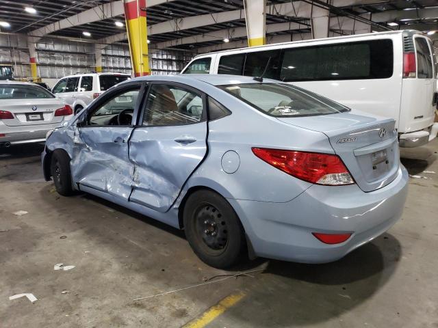 KMHCT4AE0DU322864 - 2013 HYUNDAI ACCENT GLS BLUE photo 2