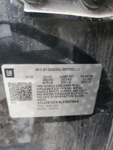 1G1ZE5SX4LF007964 - 2020 CHEVROLET MALIBU PREMIER BLACK photo 12