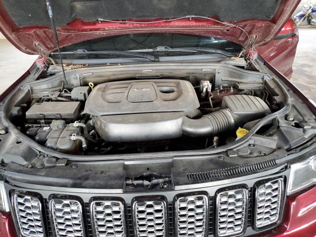 1C4RJEAG4HC826843 - 2017 JEEP GRAND CHEROKEE LAREDO MAROON photo 11