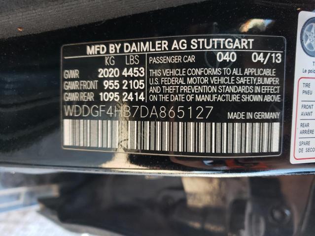 WDDGF4HB7DA865127 - 2013 MERCEDES-BENZ C 250 BLACK photo 12