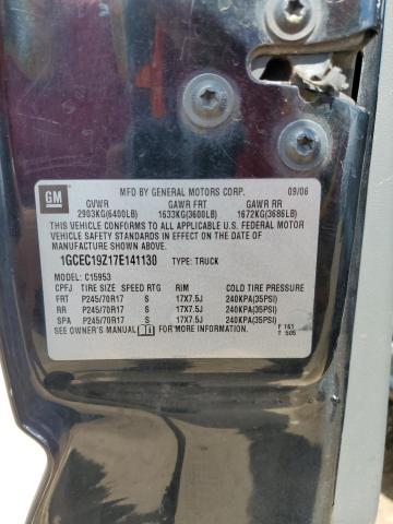 1GCEC19Z17E141130 - 2007 CHEVROLET SILVERADO C1500 CLASSIC BLACK photo 12