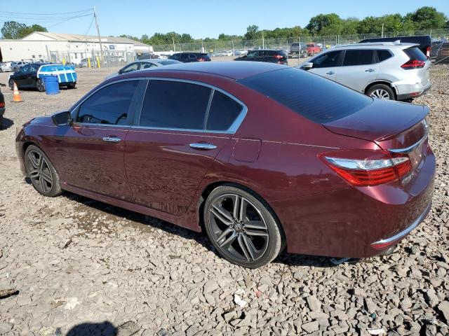 1HGCR2F50HA089044 - 2017 HONDA ACCORD SPORT მუქწითელი ფოტო 2