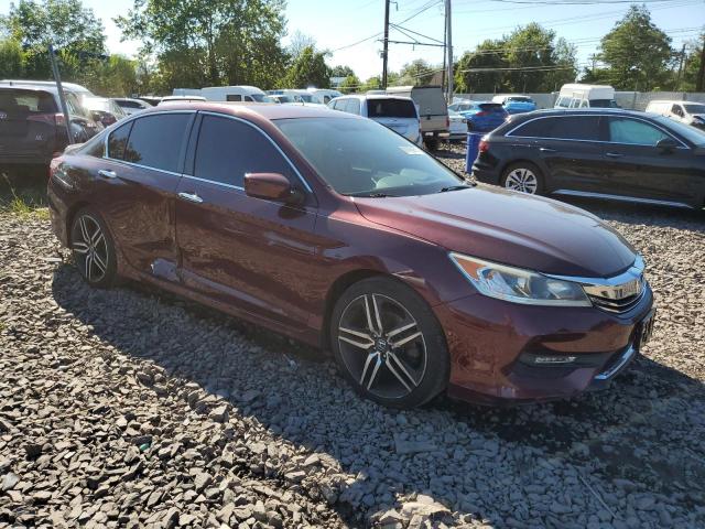 1HGCR2F50HA089044 - 2017 HONDA ACCORD SPORT მუქწითელი ფოტო 4