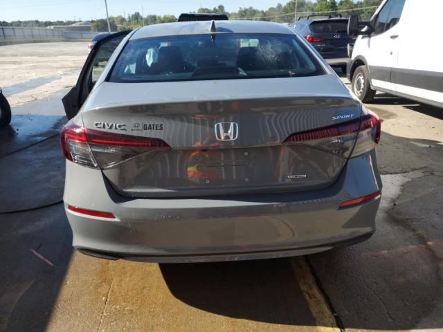 2HGFE4F80SH338773 - 2025 HONDA CIVIC SPORT GRAY photo 6