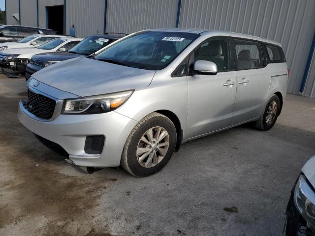 KNDMA5C10G6126642 - 2016 KIA SEDONA L SILVER photo 1