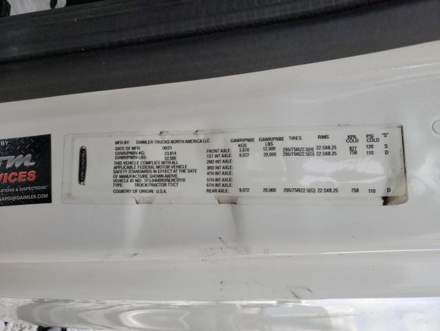 1FUJHHDRXNLNC0110 - 2022 FREIGHTLINER CASCADIA 1 白色 照片 10