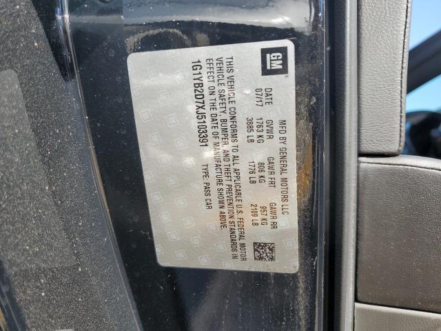 1G1YB2D7XJ5103391 - 2018 CHEVROLET CORVETTE STINGRAY 1LT BLACK photo 12