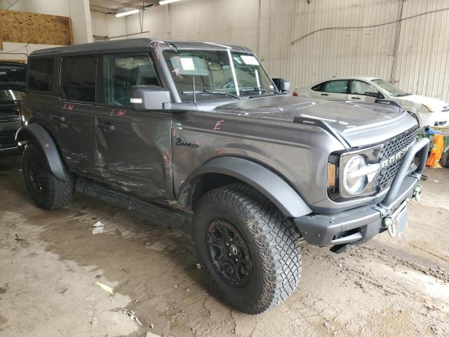 1FMEE5DP8NLB25714 - 2022 FORD BRONCO BASE GRAY photo 4