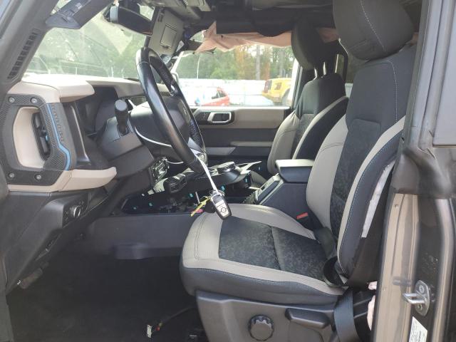 1FMEE5DP8NLB25714 - 2022 FORD BRONCO BASE GRAY photo 7