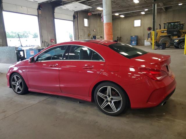 WDDSJ4GB4FN286392 - 2015 MERCEDES-BENZ CLA 250 4MATIC RED photo 2
