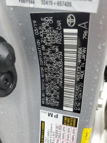 JTNK4RBE6K3054734 - 2019 TOYOTA COROLLA SE 银色 照片 14