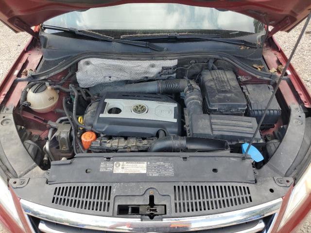 WVGAV7AXXAW001967 - 2010 VOLKSWAGEN TIGUAN S BURGUNDY photo 11