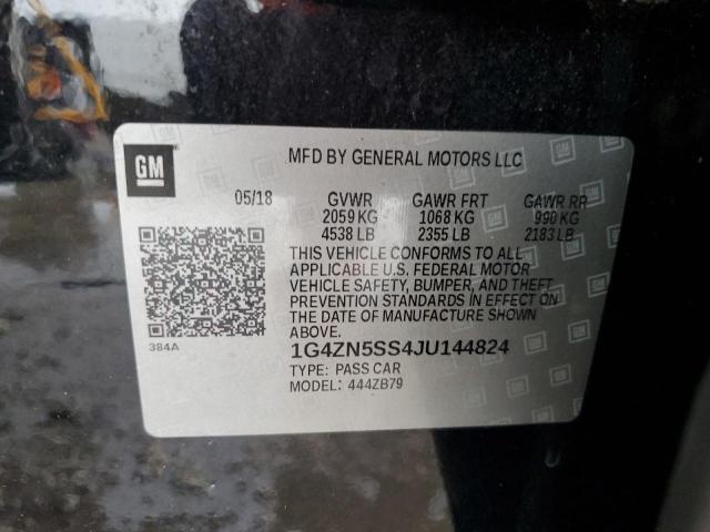 1G4ZN5SS4JU144824 - 2018 BUICK LACROSSE PREFERRED BLACK photo 12