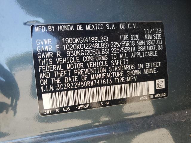 3CZRZ2H50RM747613 - 2024 HONDA HR-V SPORT Mavi foto 13