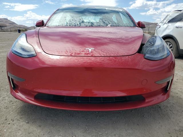 5YJ3E1EB8MF002259 - 2021 TESLA MODEL 3 RED photo 5