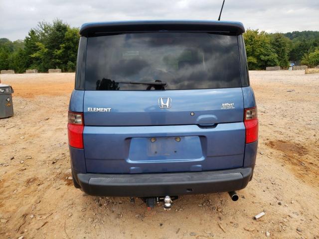 5J6YH18708L001771 - 2008 HONDA ELEMENT EX BLUE photo 6
