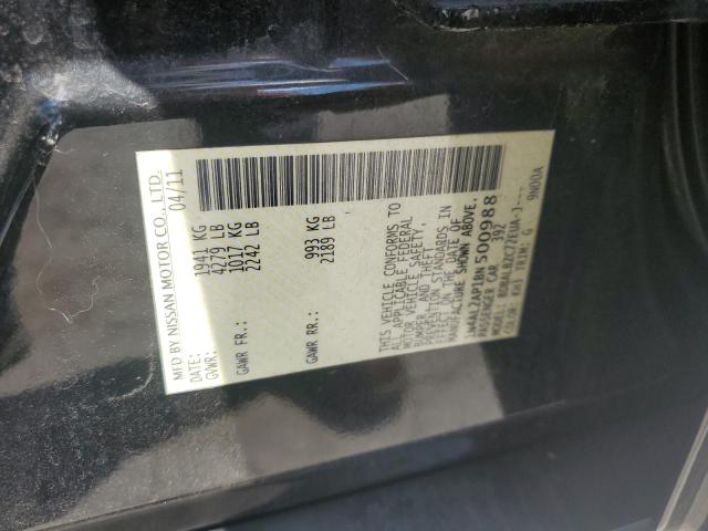 1N4AL2AP1BN500988 - 2011 NISSAN ALTIMA BASE 黑色 照片 13