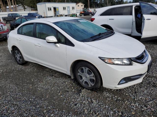 19XFB4F30DE003183 - 2013 HONDA CIVIC HYBRID L WHITE photo 4