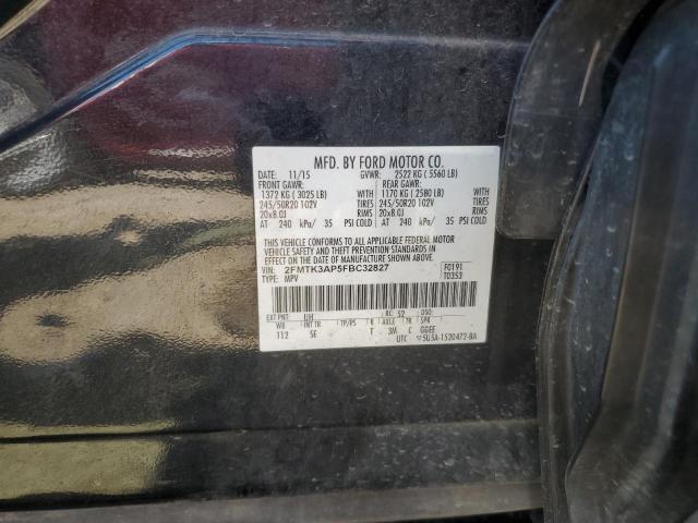 2FMTK3AP5FBC32827 - 2015 FORD EDGE SPORT BLACK photo 13