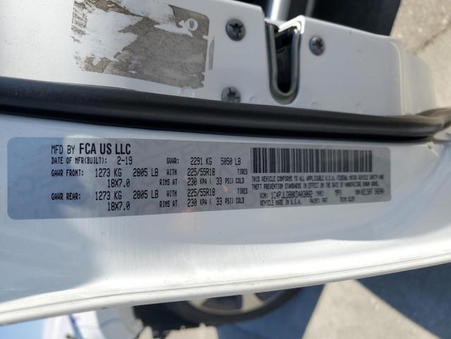 1C4PJLDB8KD403082 - 2019 JEEP CHEROKEE LIMITED WHITE photo 13