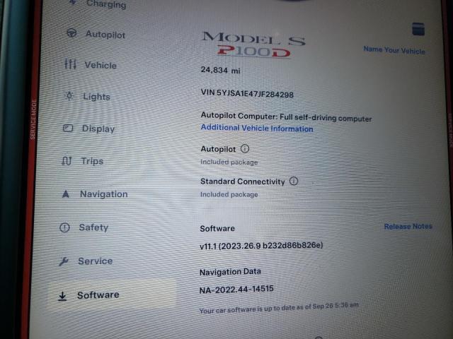 5YJSA1E47JF284298 - 2018 TESLA MODEL S Grau Foto 9