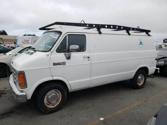 2B7FB13H9HK257146 - 1987 DODGE RAM VAN B150 WHITE photo 1