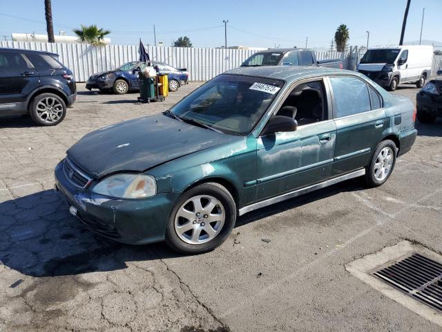 2HGEJ6617YH545658 - 2000 HONDA CIVIC BASE GREEN photo 1