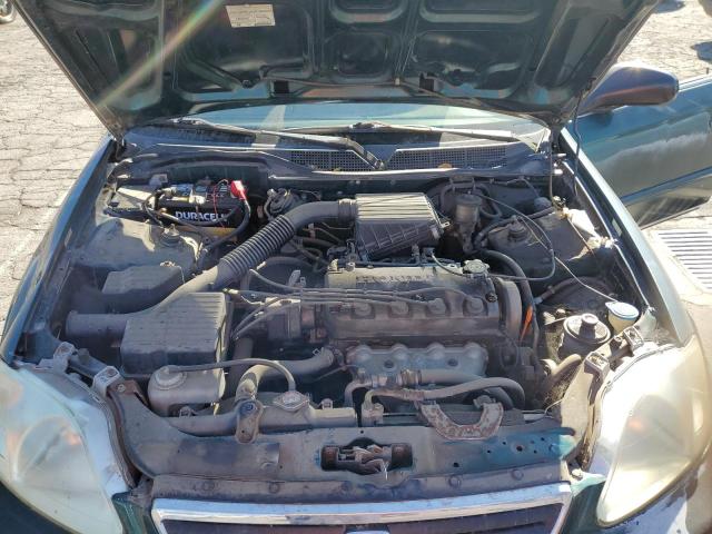 2HGEJ6617YH545658 - 2000 HONDA CIVIC BASE GREEN photo 11