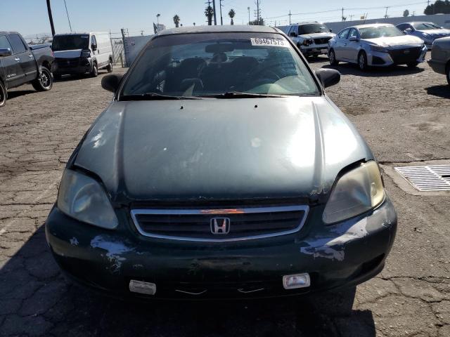 2HGEJ6617YH545658 - 2000 HONDA CIVIC BASE GREEN photo 5