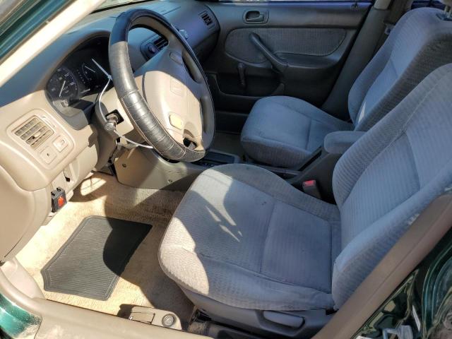 2HGEJ6617YH545658 - 2000 HONDA CIVIC BASE GREEN photo 7