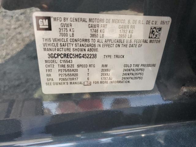 3GCPCREC5HG452238 - 2017 CHEVROLET SILVERADO C1500 LT 蓝色 照片 12