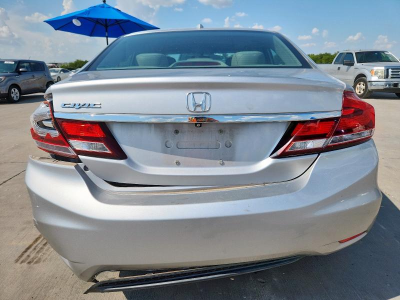 19XFB2F98FE243870 - 2015 HONDA CIVIC EXL SILVER photo 6