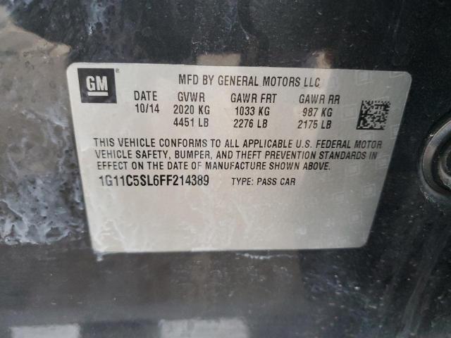 1G11C5SL6FF214389 - 2015 CHEVROLET MALIBU 1LT 灰色 照片 12