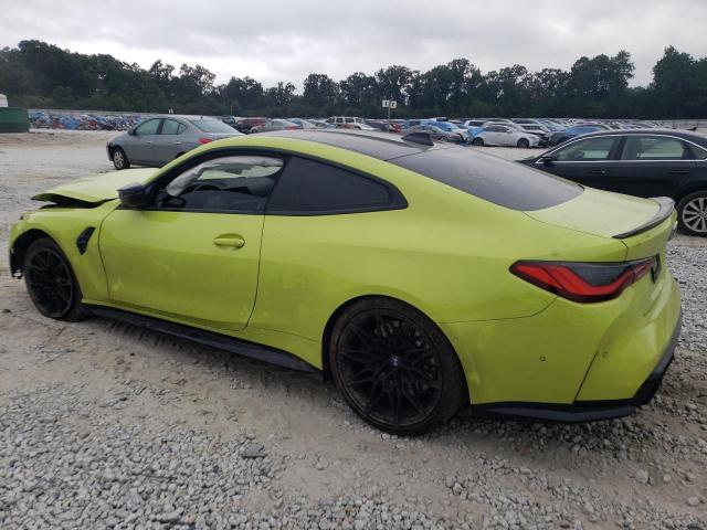 WBS33AZ05MCH33254 - 2021 BMW M4 COMPETITION YELLOW photo 2