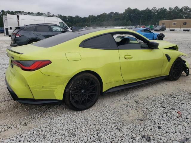 WBS33AZ05MCH33254 - 2021 BMW M4 COMPETITION YELLOW photo 3