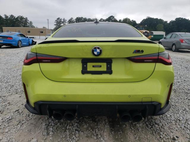 WBS33AZ05MCH33254 - 2021 BMW M4 COMPETITION YELLOW photo 6