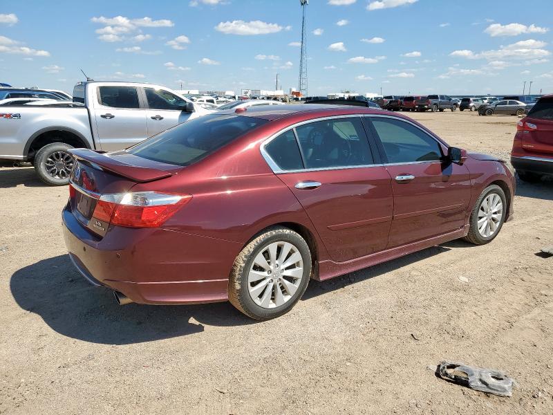 1HGCR3F93DA031173 - 2013 HONDA ACCORD TOURING MAROON photo 3