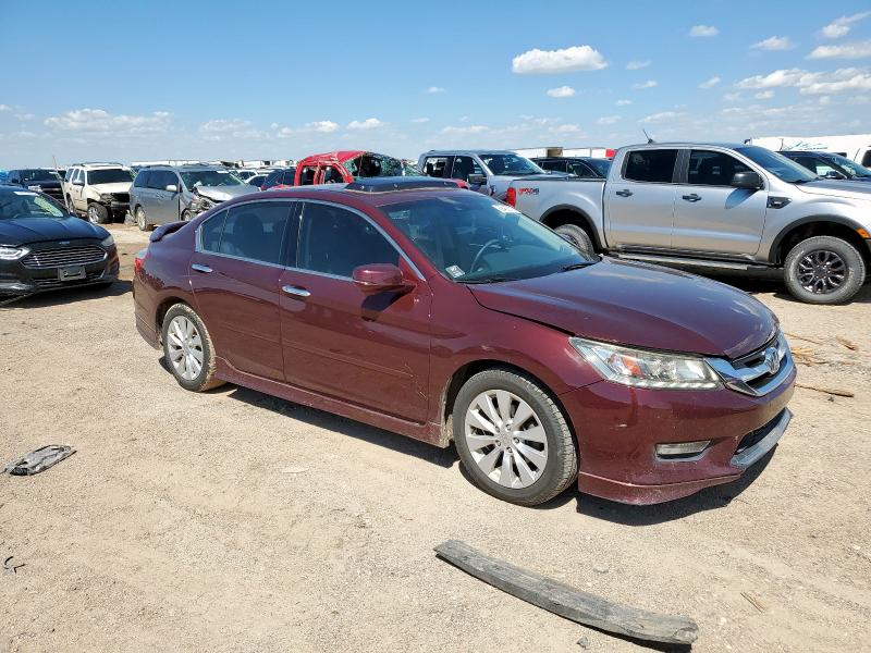 1HGCR3F93DA031173 - 2013 HONDA ACCORD TOURING MAROON photo 4