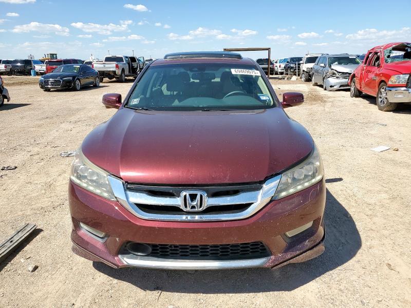 1HGCR3F93DA031173 - 2013 HONDA ACCORD TOURING MAROON photo 5