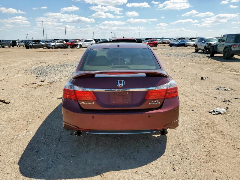 1HGCR3F93DA031173 - 2013 HONDA ACCORD TOURING MAROON photo 6