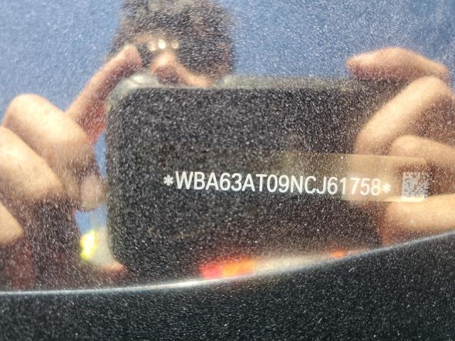 WBA63AT09NCJ61758 - 2022 BMW M440XI GRAY photo 12